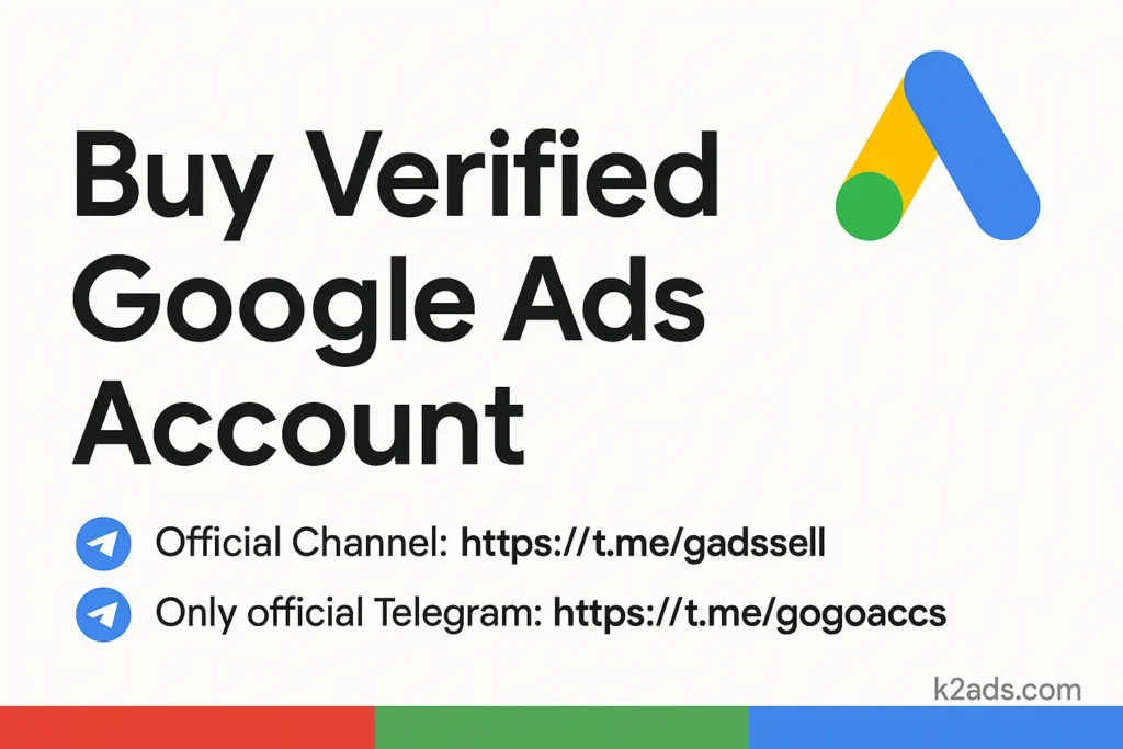 Buy verified google ads account
